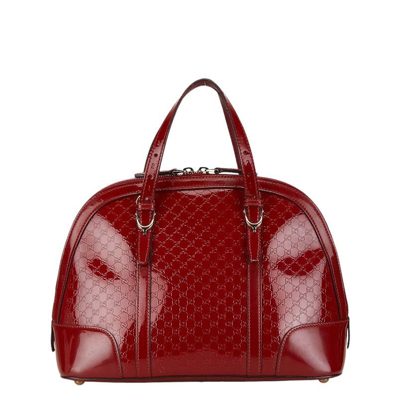 Gucci Gucci Gucci Micro GG 2WAY Handbag Shoulder Bag Red Leather Handbag 309617 in Very Good Condition Size ONE SIZE - 4 Thumbnail