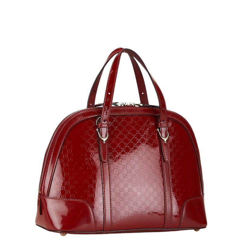 Gucci Gucci Gucci Micro GG 2WAY Handbag Shoulder Bag Red Leather Handbag 309617 in Very Good Condition Size ONE SIZE - 3 Thumbnail
