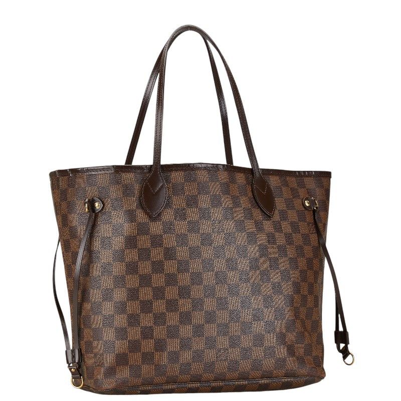 Louis Vuitton Louis Vuitton Louis Vuitton Damier Neverfull MM Tote Bag Brown Canvas Tote Bag N41358 in Very Good Condition Size ONE SIZE - 2 Thumbnail