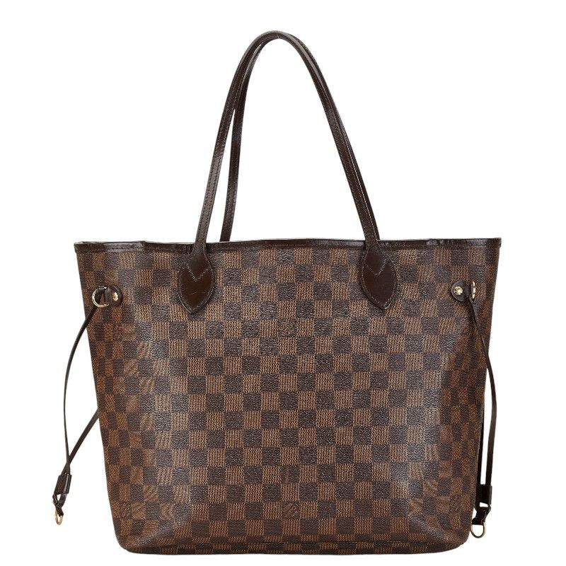 Louis Vuitton Louis Vuitton Louis Vuitton Damier Neverfull MM Tote Bag Brown Canvas Tote Bag N41358 in Very Good Condition Size ONE SIZE - 3 Thumbnail