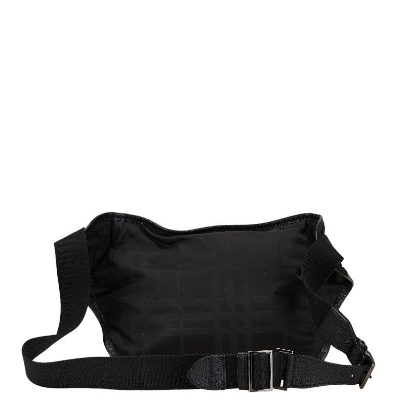 Burberry Burberry Burberry Nylon Check Logo Plate Waist Bag Canvas Belt Bag in Great Condition Size ONE SIZE - 3 Thumbnail