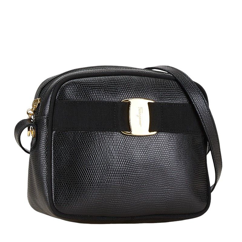 Salvatore Ferragamo Salvatore Ferragamo Salvatore Ferragamo Vara Leather Shoulder Bag Leather Crossbody Bag D213096 in Great Condition Size ONE SIZE - 2 Thumbnail