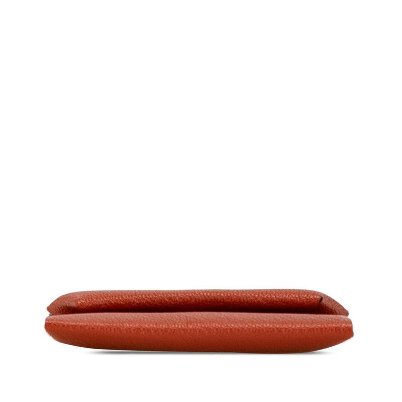 Hermes Hermes Hermes Bastia Coin Case Brown Leather Coin Case in Great Condition Size ONE SIZE - 3 Thumbnail