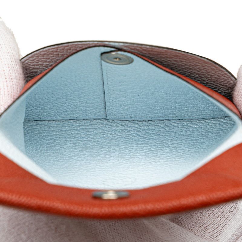 Hermes Hermes Hermes Bastia Coin Case Brown Leather Coin Case in Great Condition Size ONE SIZE - 4 Thumbnail