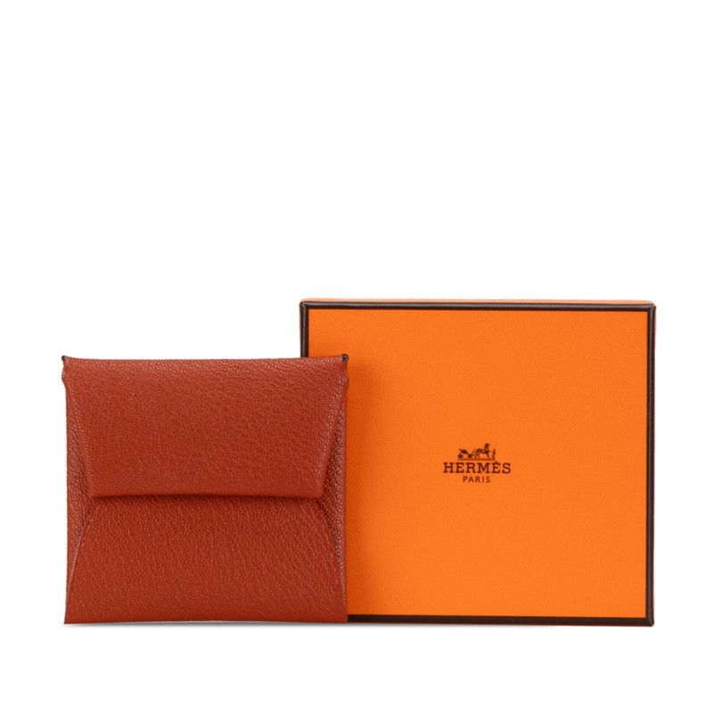 Hermes Hermes Hermes Bastia Coin Case Brown Leather Coin Case in Great Condition Size ONE SIZE - 7 Thumbnail