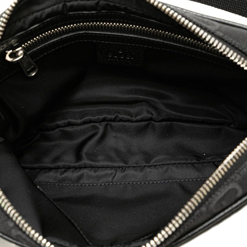 Gucci Gucci Gucci Nylon Leather Waist Bag 631341 Canvas Belt Bag 631341 in Great Condition Size ONE SIZE - 4 Thumbnail