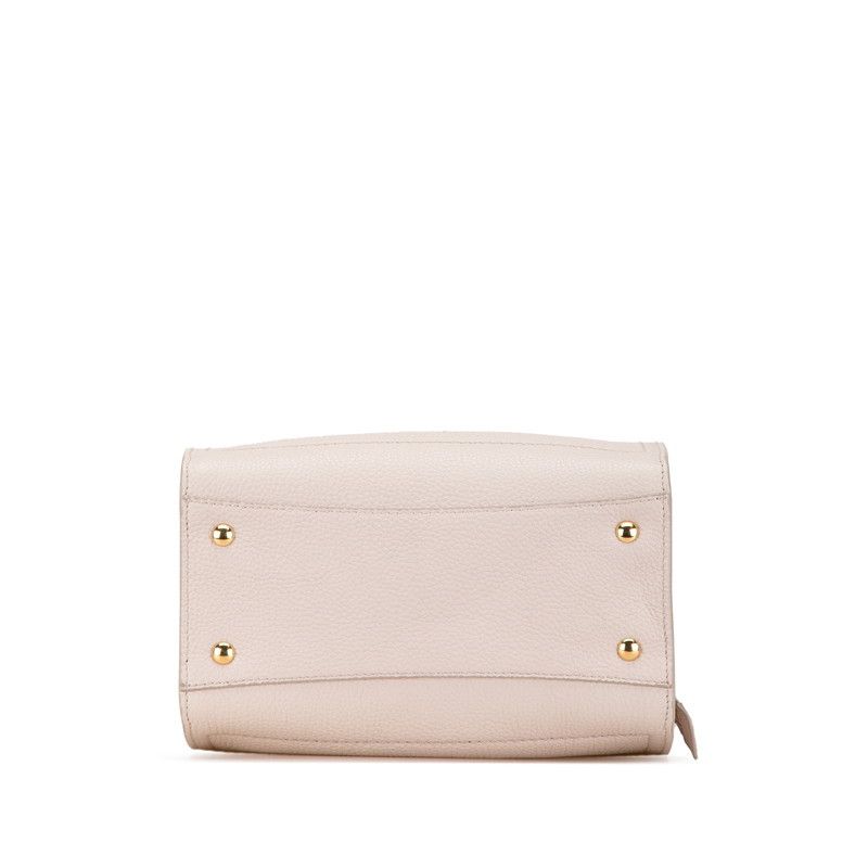 Salvatore Ferragamo Salvatore Ferragamo Salvatore Ferragamo Gancini Amy Leather 2WAY Handbag Leather Handbag EE-21 F478 in Great Condition Size ONE SIZE - 3 Thumbnail