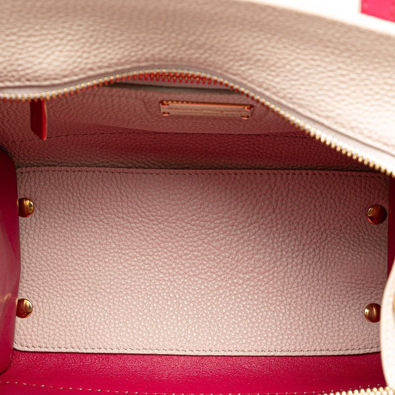 Salvatore Ferragamo Salvatore Ferragamo Salvatore Ferragamo Gancini Amy Leather 2WAY Handbag Leather Handbag EE-21 F478 in Great Condition Size ONE SIZE - 4 Thumbnail