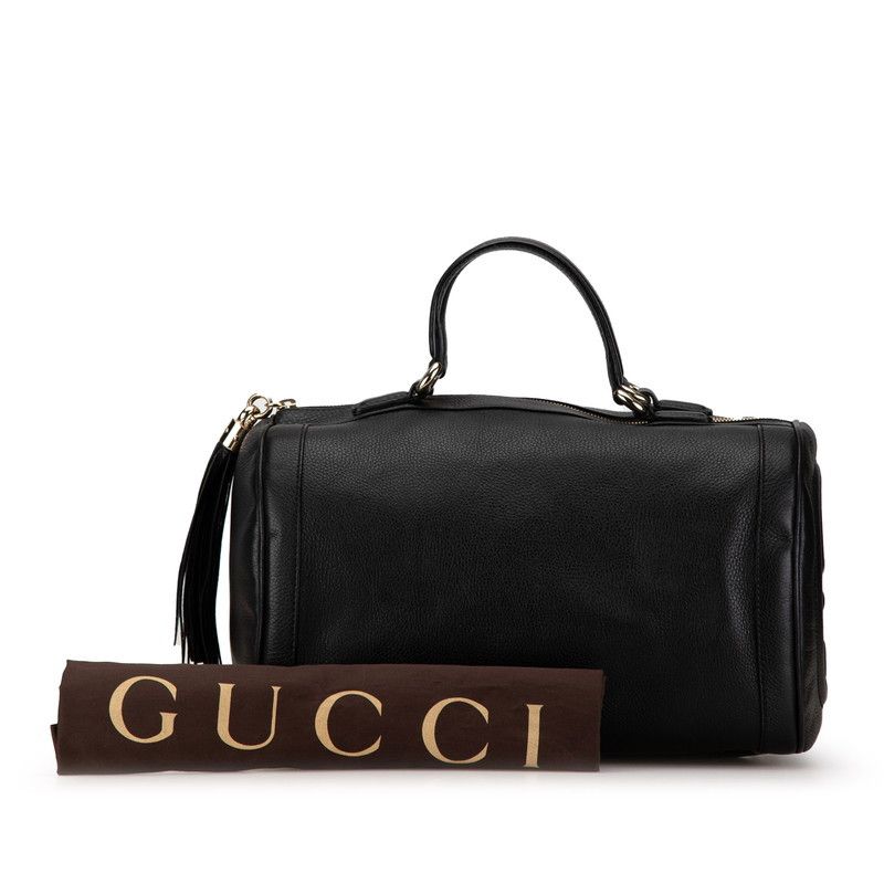 Gucci Gucci Gucci Interlocking G Soho Mini Boston Bag Leather Handbag 282302 in Great Condition Size ONE SIZE - 7 Thumbnail