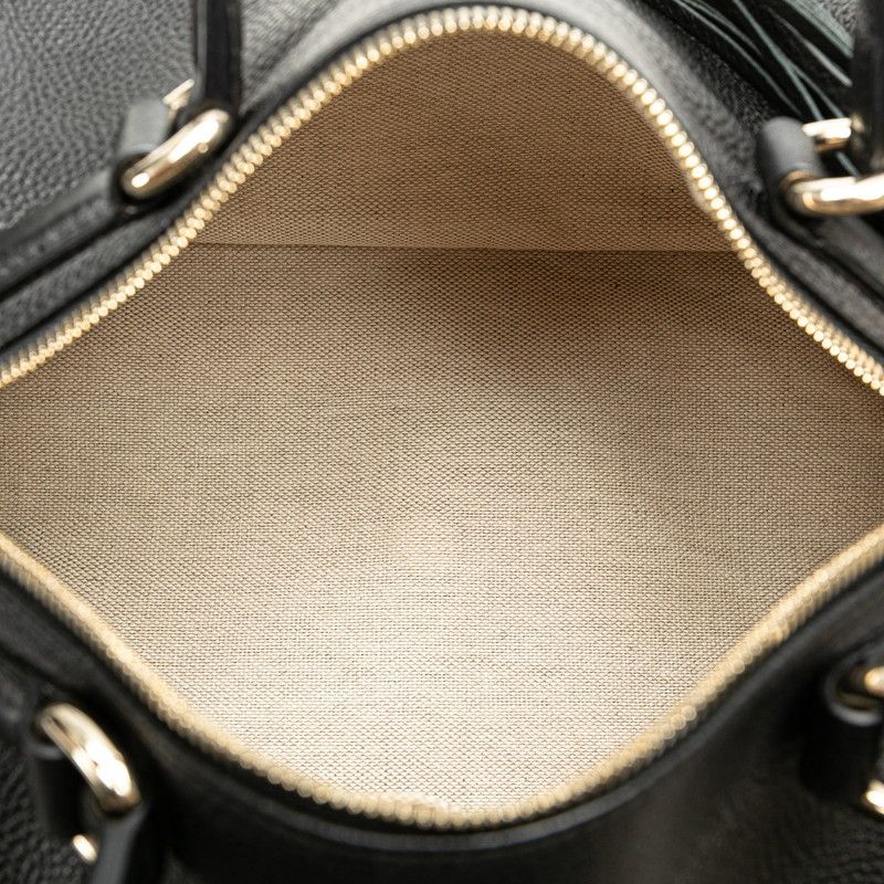 Gucci Gucci Gucci Interlocking G Soho Mini Boston Bag Leather Handbag 282302 in Great Condition Size ONE SIZE - 4 Thumbnail
