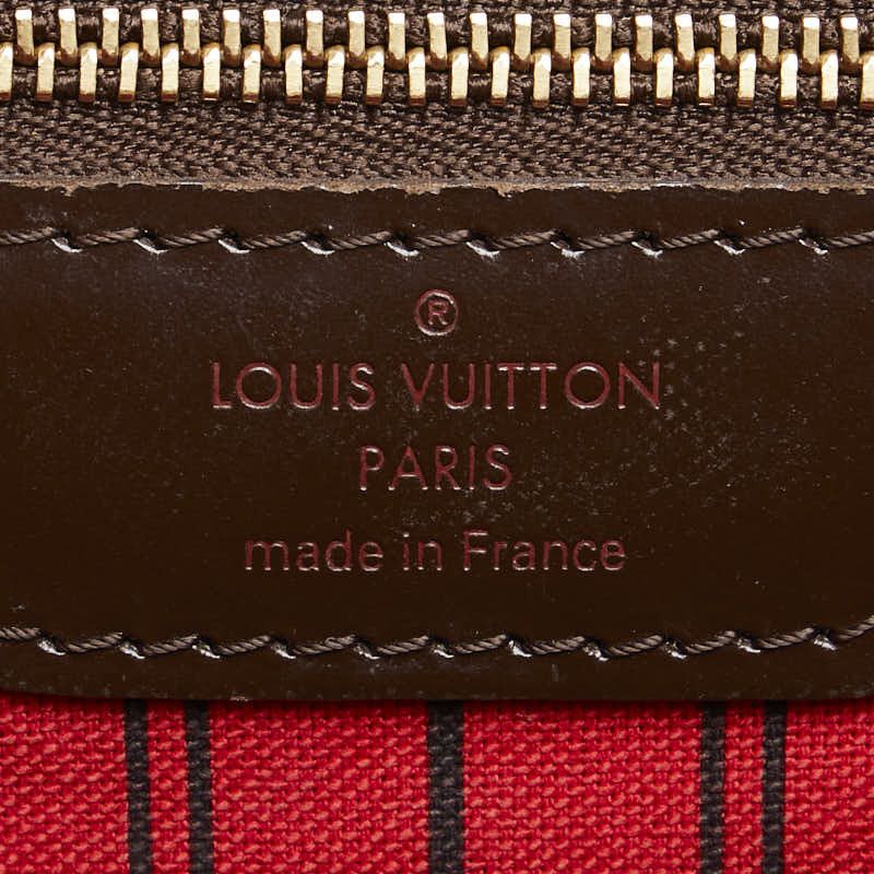 Louis Vuitton Louis Vuitton Louis Vuitton Damier Neverfull MM Tote Bag Brown Canvas Tote Bag N51105 in Very Good Condition Size ONE SIZE - 8 Thumbnail