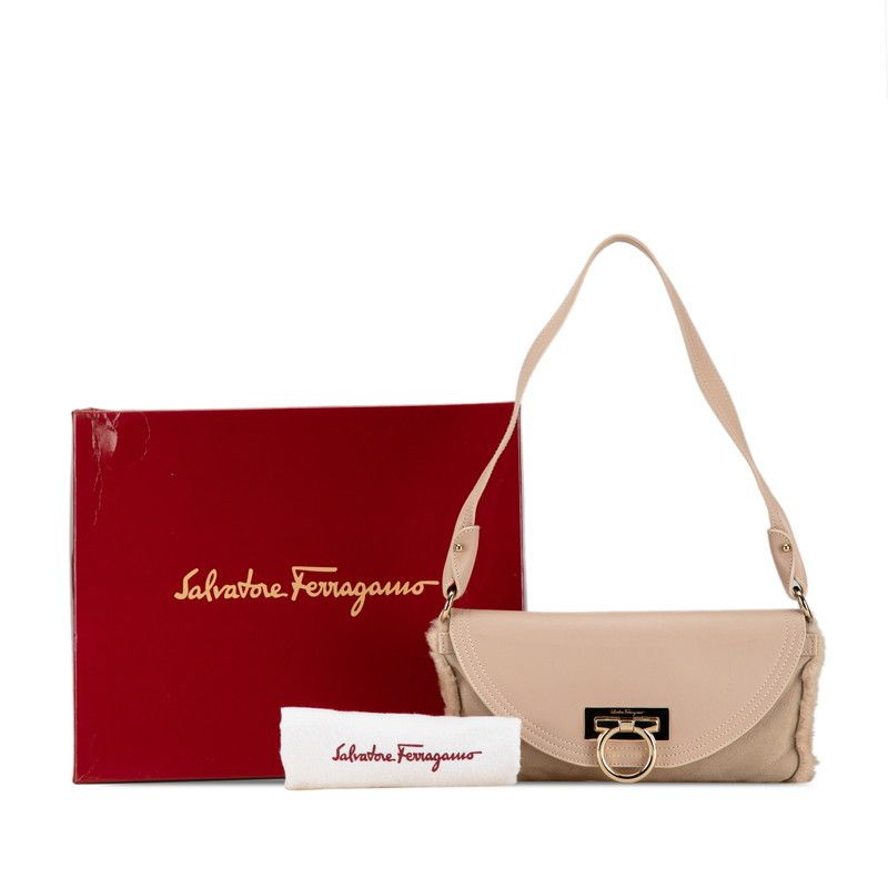 Salvatore Ferragamo Salvatore Ferragamo Salvatore Ferragamo Gancini Leather Shoulder Bag Leather Shoulder Bag EZ-21 4887 in Very Good Condition Size ONE SIZE - 7 Thumbnail
