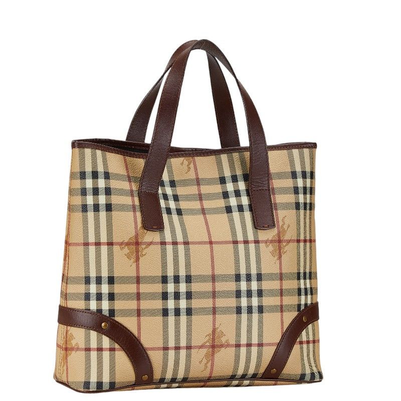 Burberry Burberry Burberry Nova Check Shadow Horse Tote Bag Canvas Tote Bag in Great Condition Size ONE SIZE - 2 Thumbnail