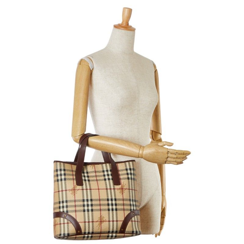 Burberry Burberry Burberry Nova Check Shadow Horse Tote Bag Canvas Tote Bag in Great Condition Size ONE SIZE - 10 Thumbnail