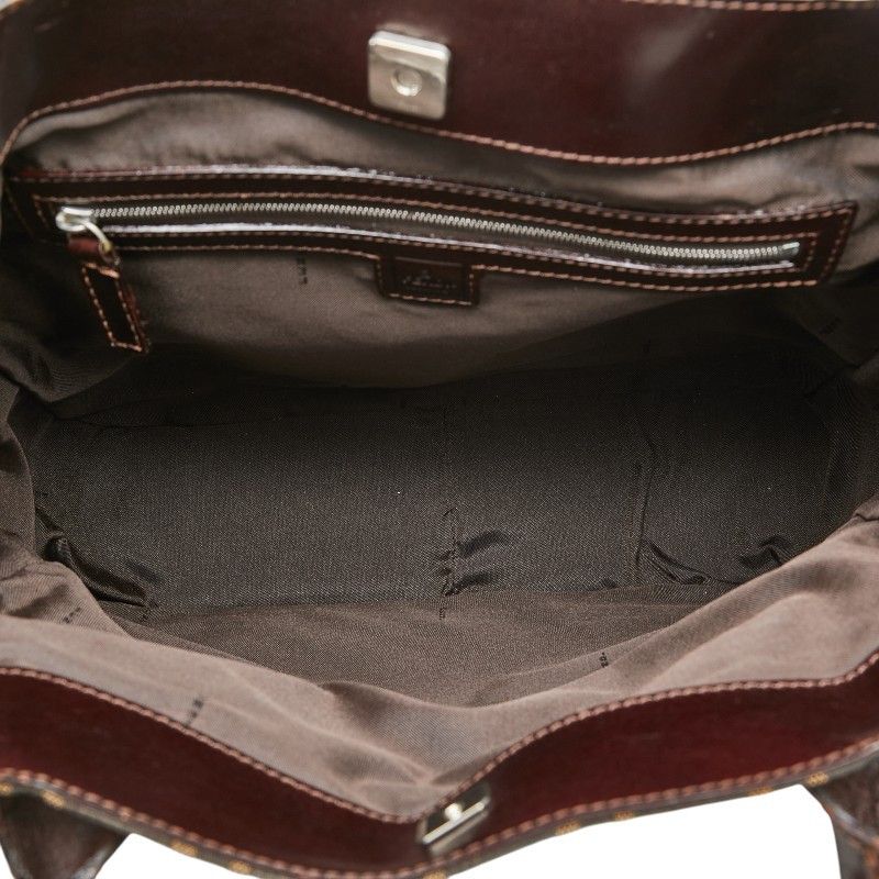 Fendi Fendi Fendi Zucca Canvas Leather Tote Bag Canvas Tote Bag in Very Good Condition Size ONE SIZE - 6 Thumbnail