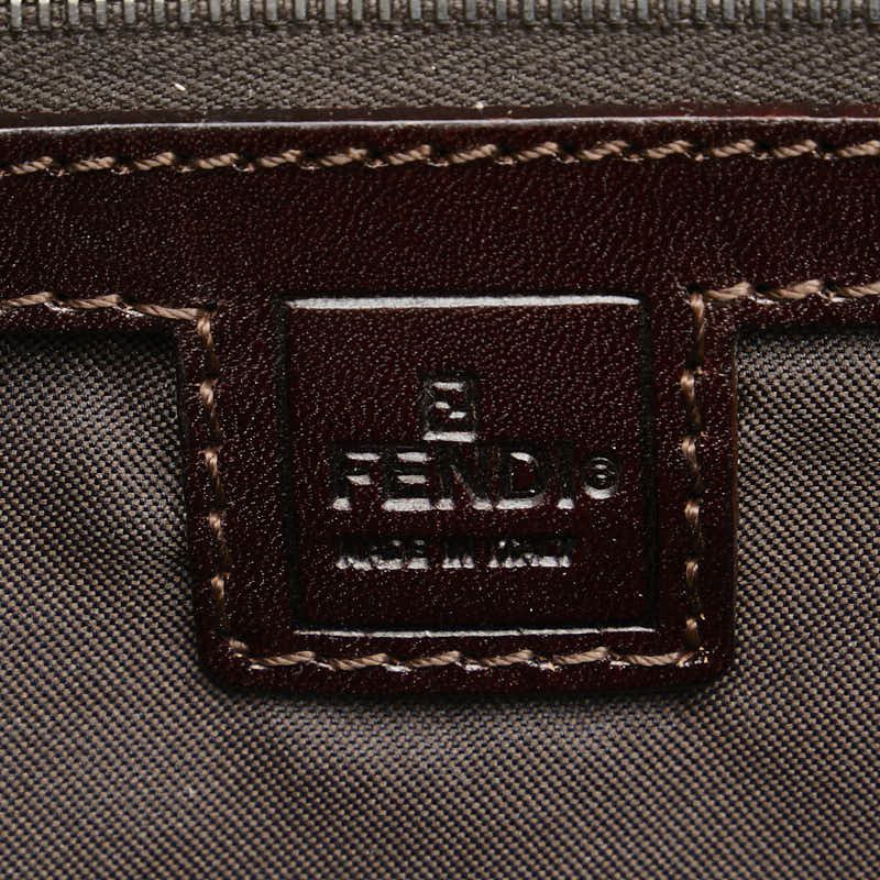 Fendi Fendi Fendi Zucca Canvas Leather Tote Bag Canvas Tote Bag in Very Good Condition Size ONE SIZE - 8 Thumbnail