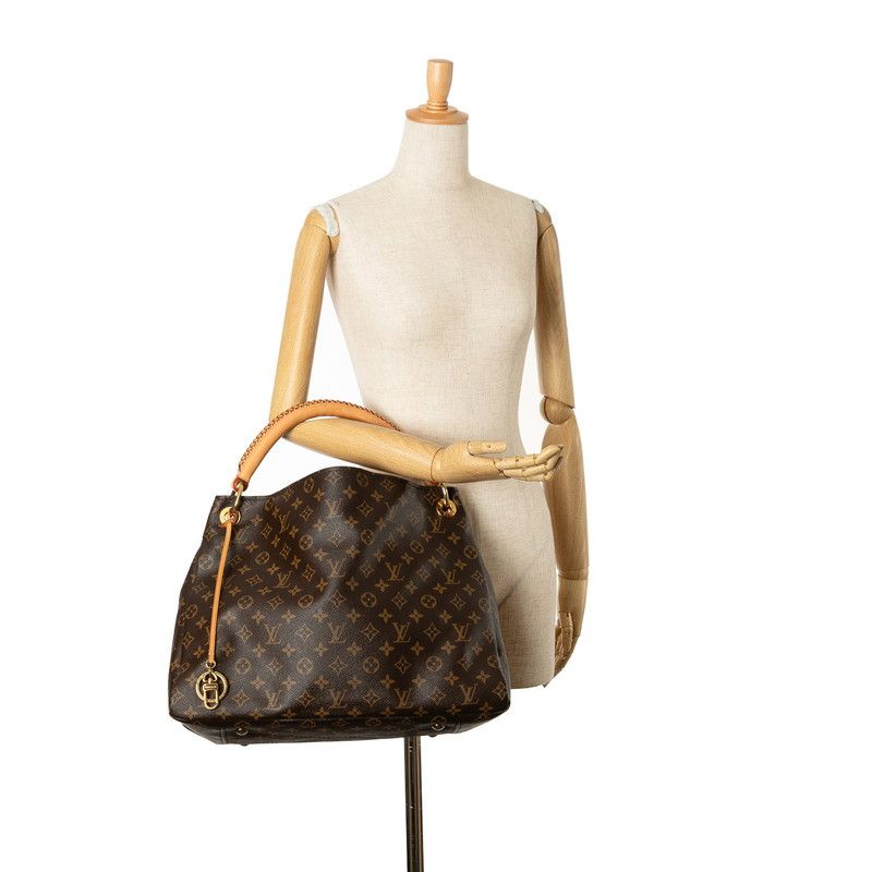 Louis Vuitton Louis Vuitton Louis Vuitton Artsy MM Shoulder Bag Brown PVC Leather Canvas Shoulder Bag M40249 in Very Good Condition Size ONE SIZE - 9 Thumbnail