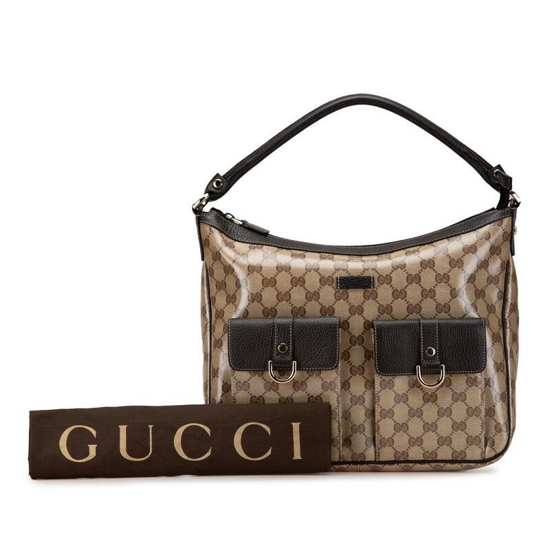 Gucci Gucci Gucci GG Crystal PVC Leather Shoulder Bag Plastic Shoulder Bag 293581 in Very Good Condition Size ONE SIZE - 10 Thumbnail