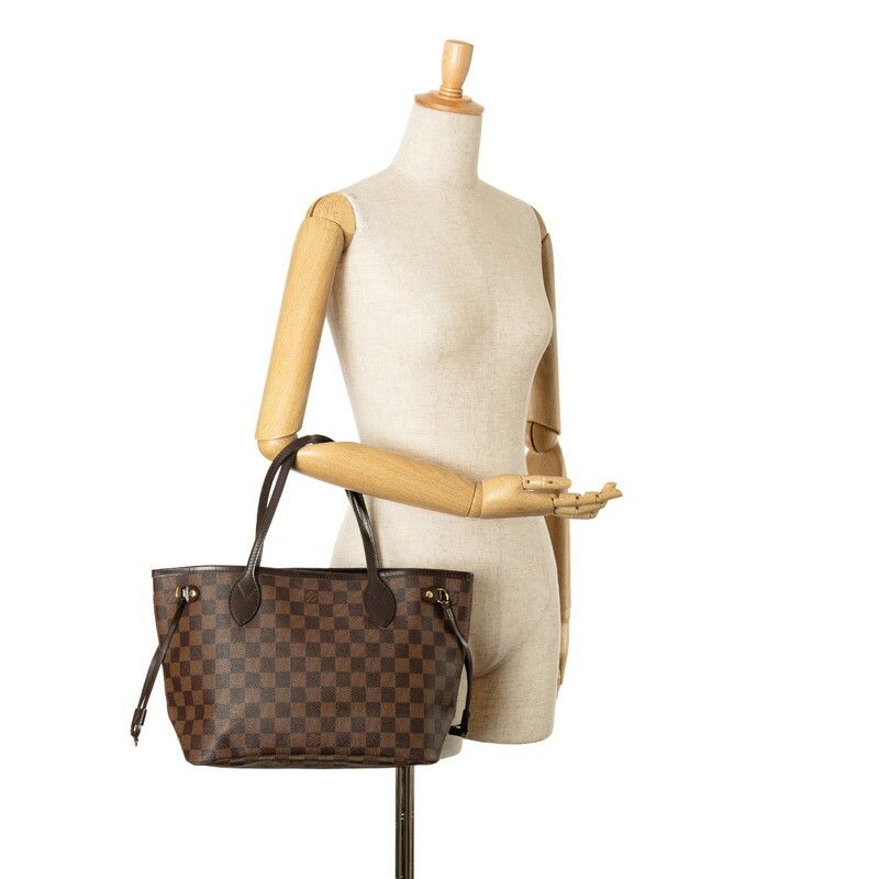 Louis Vuitton Louis Vuitton Louis Vuitton Damier Neverfull PM Tote Bag Canvas Tote Bag N51109 in Very Good Condition Size ONE SIZE - 9 Thumbnail
