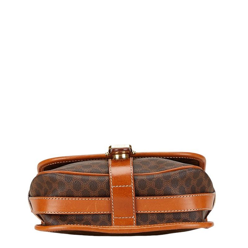 Celine Celine Celine Macadam Brown PVC Leather Shoulder Bag Canvas Crossbody Bag in Very Good Condition Size ONE SIZE - 4 Thumbnail