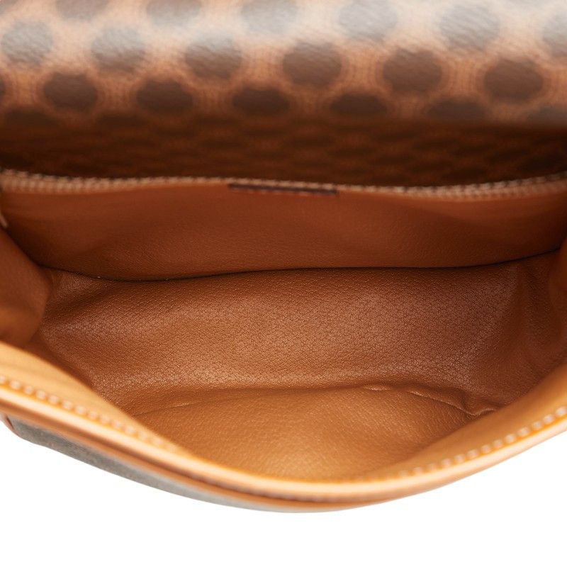 Celine Celine Celine Macadam Brown PVC Leather Shoulder Bag Canvas Crossbody Bag in Very Good Condition Size ONE SIZE - 5 Thumbnail