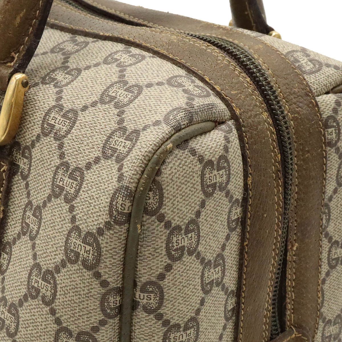 Gucci Gucci Gucci GG Plus Sherry Line Mini Boston Handbag Canvas Handbag in Very Good Condition Size ONE SIZE - 8 Thumbnail