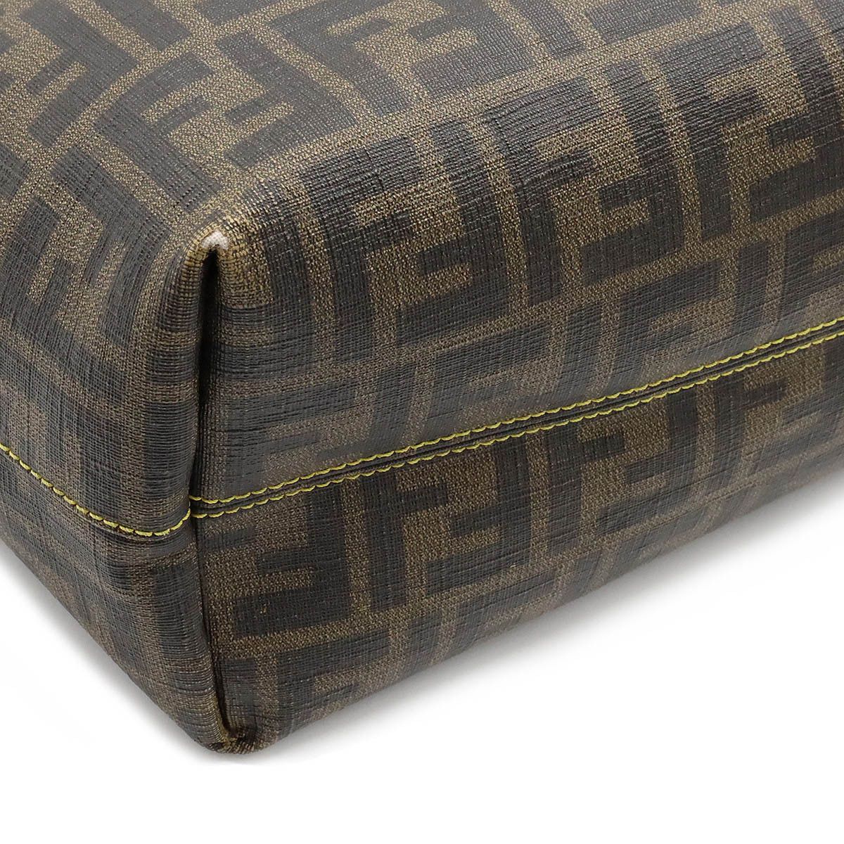 Fendi Fendi Fendi Zucca Pattern Tote Bag PVC/Leather Canvas Tote Bag 8BH198 in Very Good Condition Size ONE SIZE - 3 Thumbnail