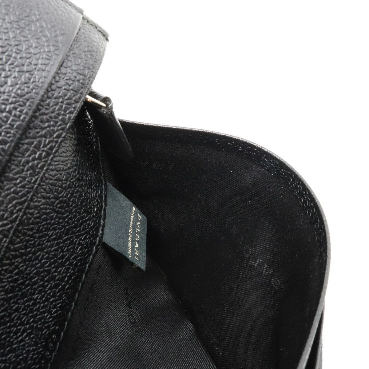 Bvlgari Bvlgari Bvlgari Black Leather Bifold Wallet Others Long Wallet 25550 in Very Good Condition Size ONE SIZE - 6 Thumbnail