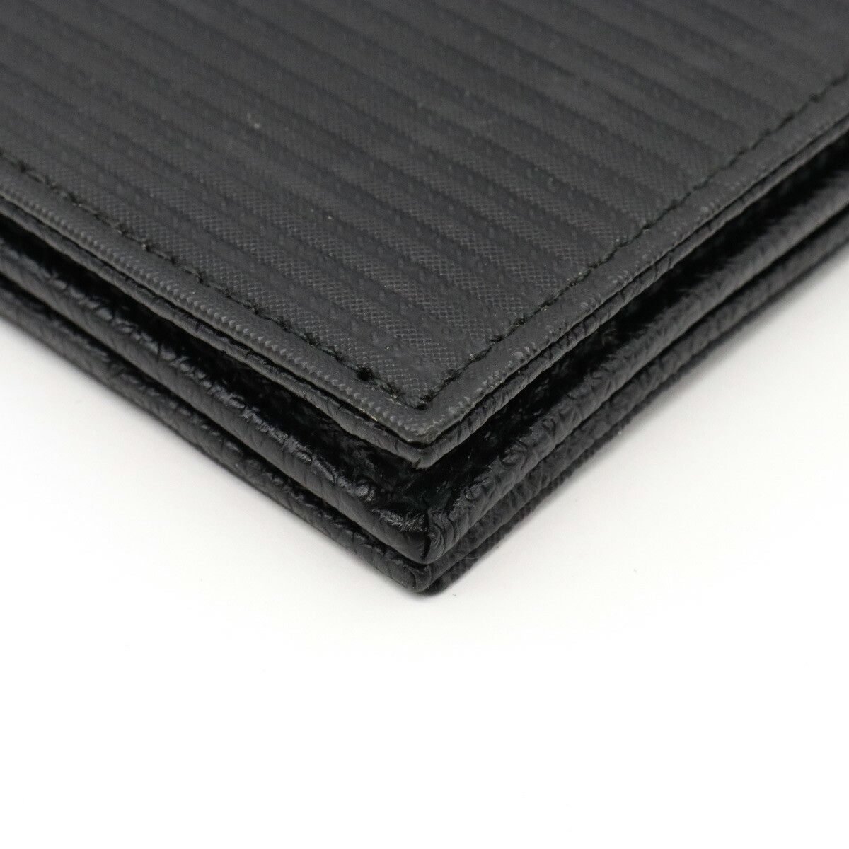 Bvlgari Bvlgari Bvlgari Black Leather Bifold Wallet Others Long Wallet 25550 in Very Good Condition Size ONE SIZE - 3 Thumbnail