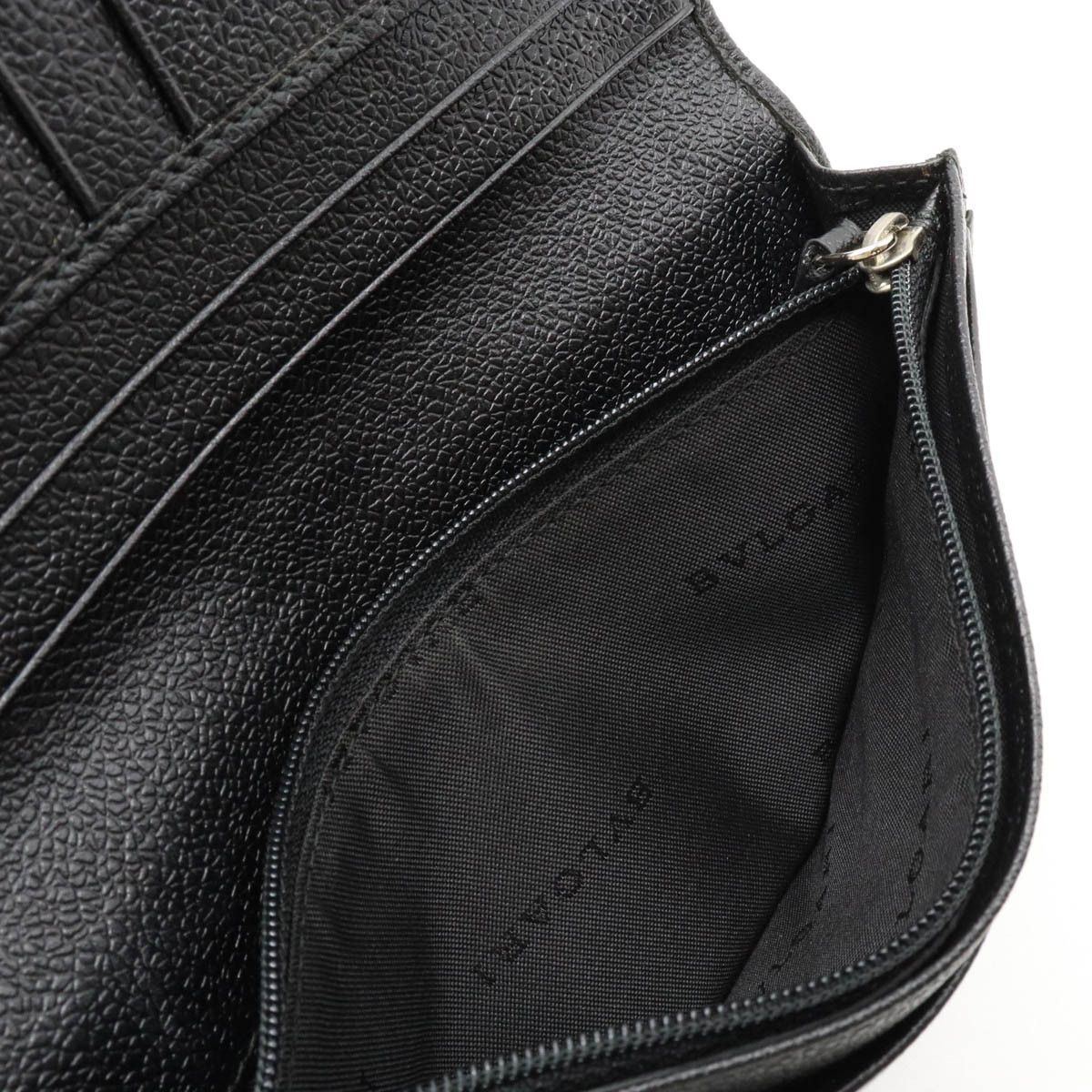 Bvlgari Bvlgari Bvlgari Black Leather Bifold Wallet Others Long Wallet 25550 in Very Good Condition Size ONE SIZE - 5 Thumbnail