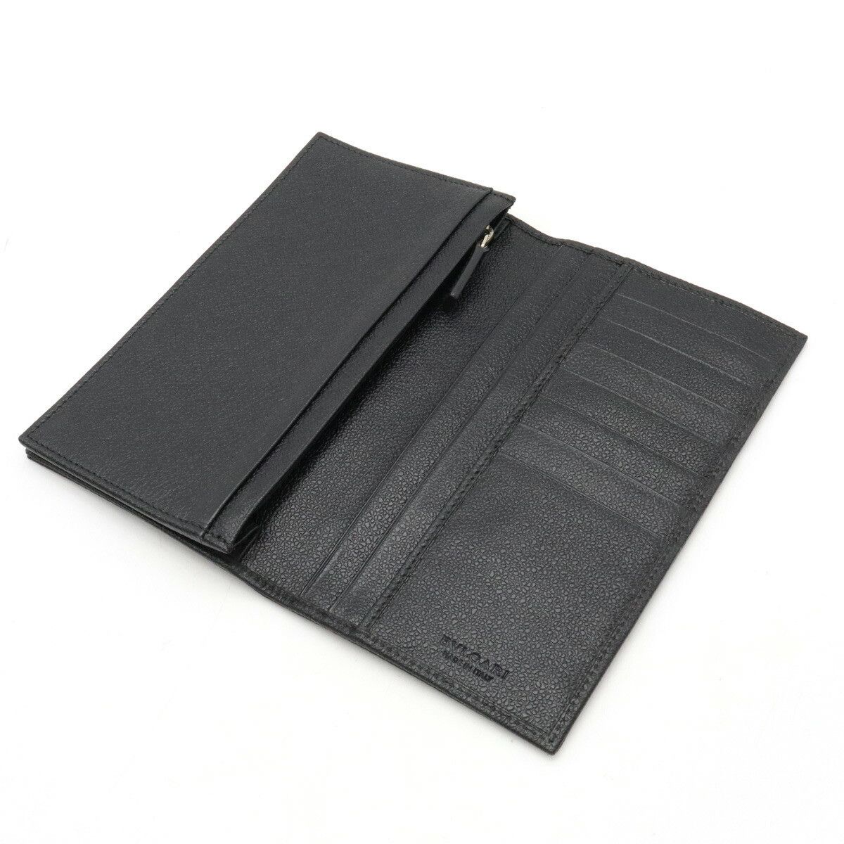 Bvlgari Bvlgari Bvlgari Black Leather Bifold Wallet Others Long Wallet 25550 in Very Good Condition Size ONE SIZE - 4 Thumbnail