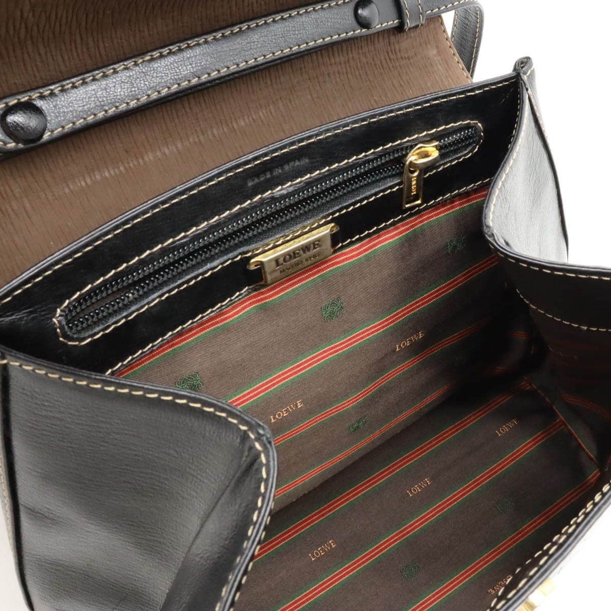 Loewe Loewe Loewe Velazquez Twist Leather Handbag 2WAY Leather Handbag in Very Good Condition Size ONE SIZE - 6 Thumbnail