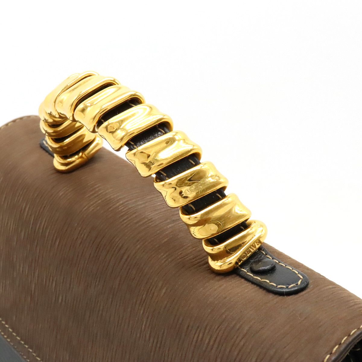 Loewe Loewe Loewe Velazquez Twist Leather Handbag 2WAY Leather Handbag in Very Good Condition Size ONE SIZE - 4 Thumbnail