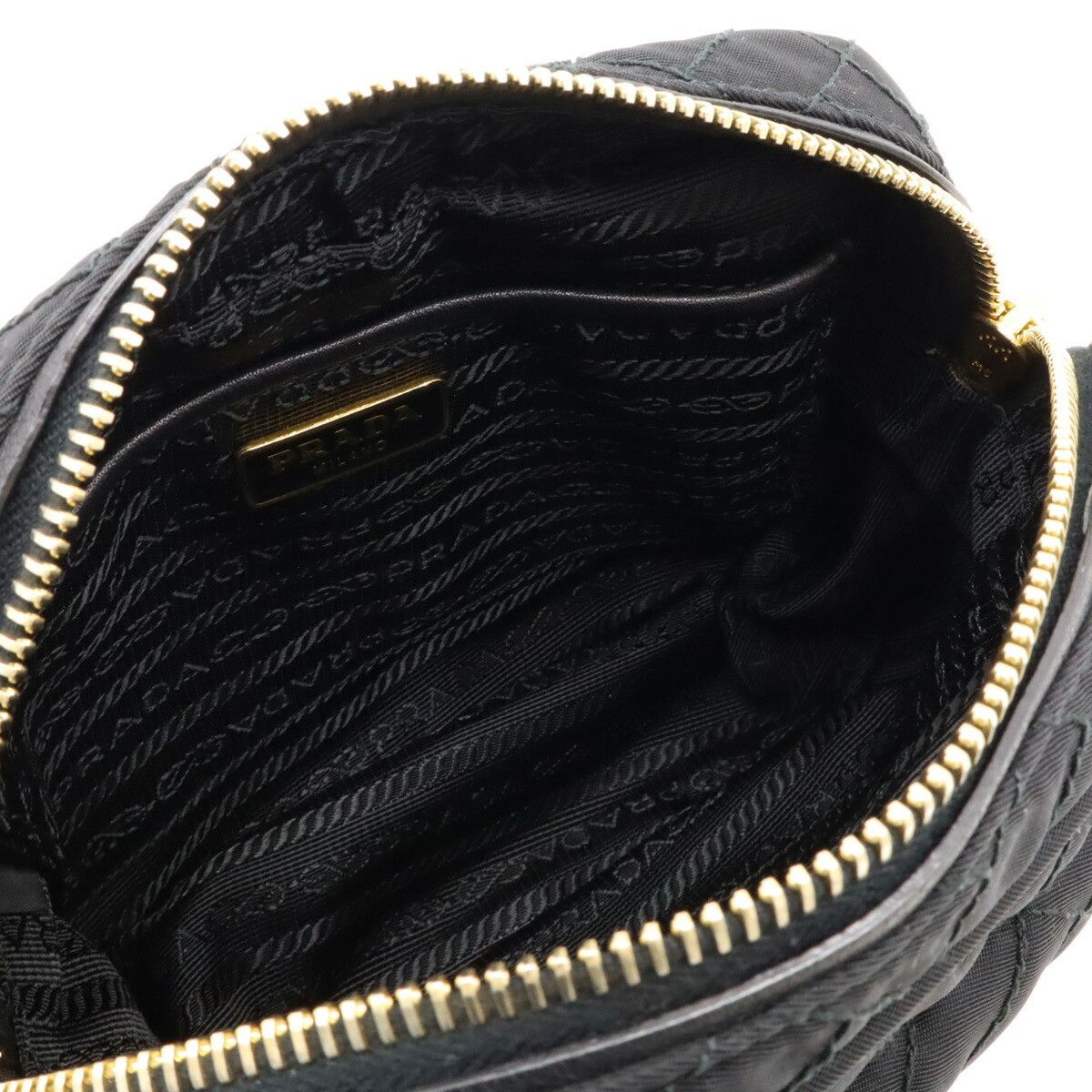 Prada Prada Prada Nylon Leather Shoulder Bag Black Canvas Crossbody Bag in Great Condition Size ONE SIZE - 7 Thumbnail