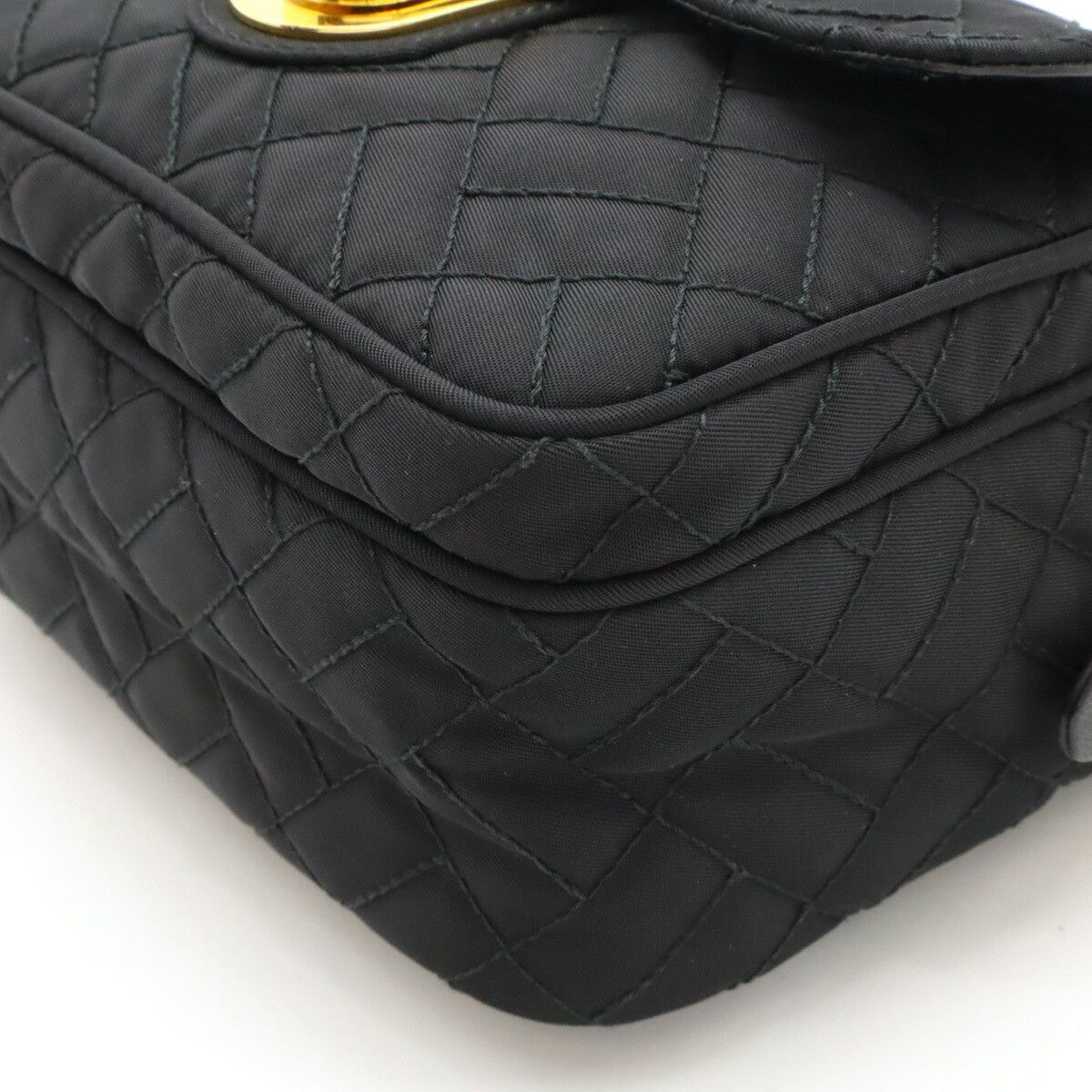 Prada Prada Prada Nylon Leather Shoulder Bag Black Canvas Crossbody Bag in Great Condition Size ONE SIZE - 3 Thumbnail