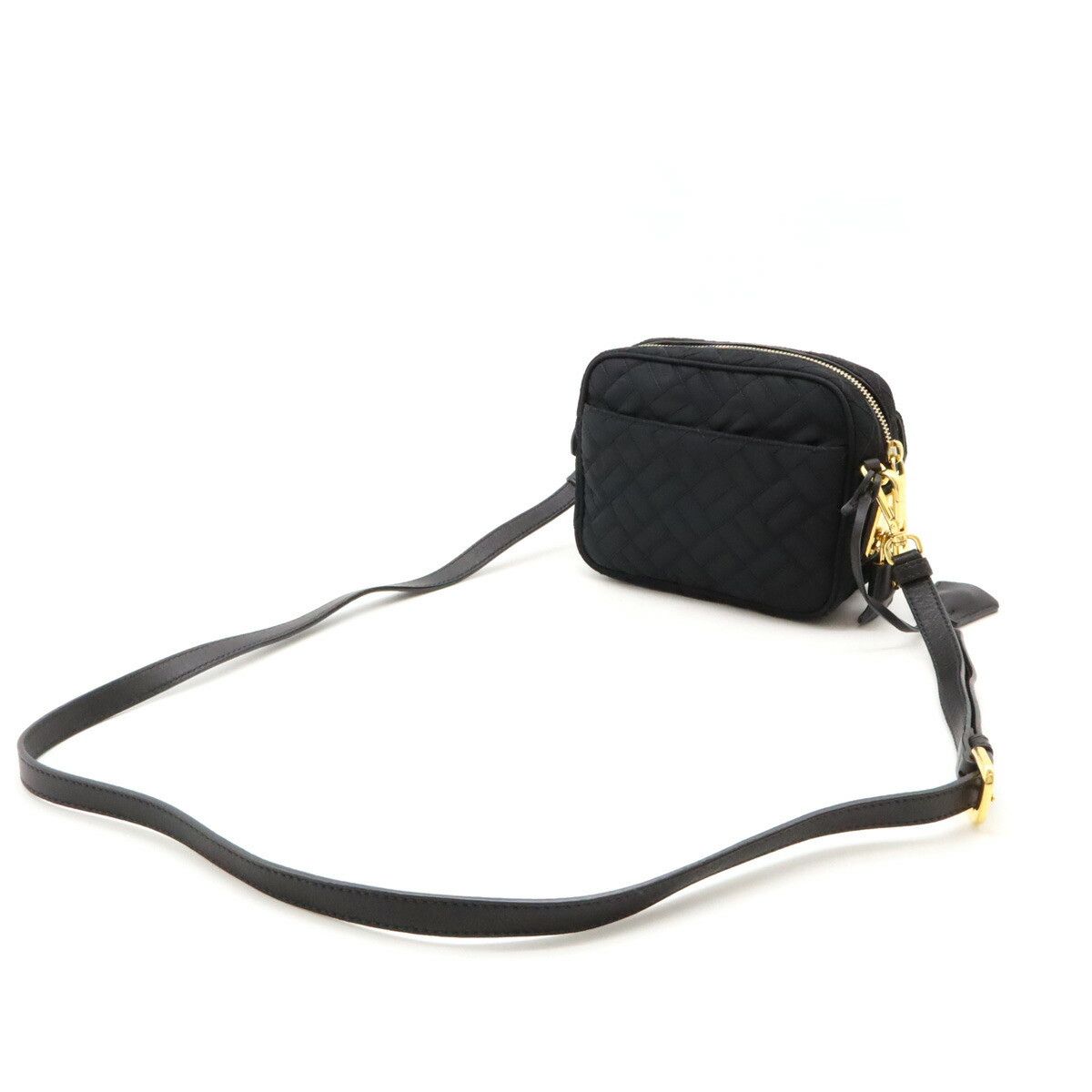 Prada Prada Prada Nylon Leather Shoulder Bag Black Canvas Crossbody Bag in Great Condition Size ONE SIZE - 2 Thumbnail