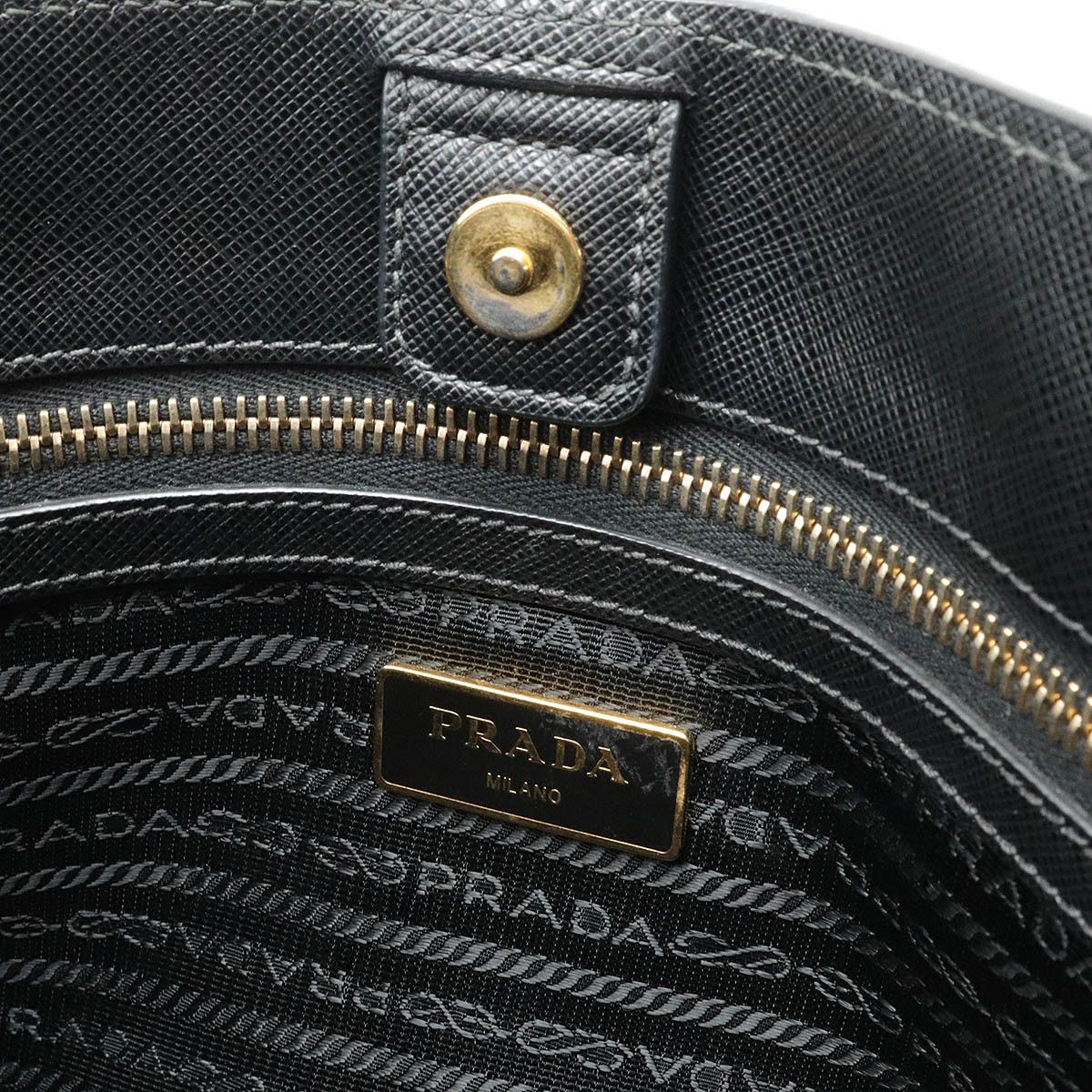 Prada Prada Prada Saffiano Lux Leather Handbag Black Leather Handbag BN1874 in Very Good Condition Size ONE SIZE - 6 Thumbnail