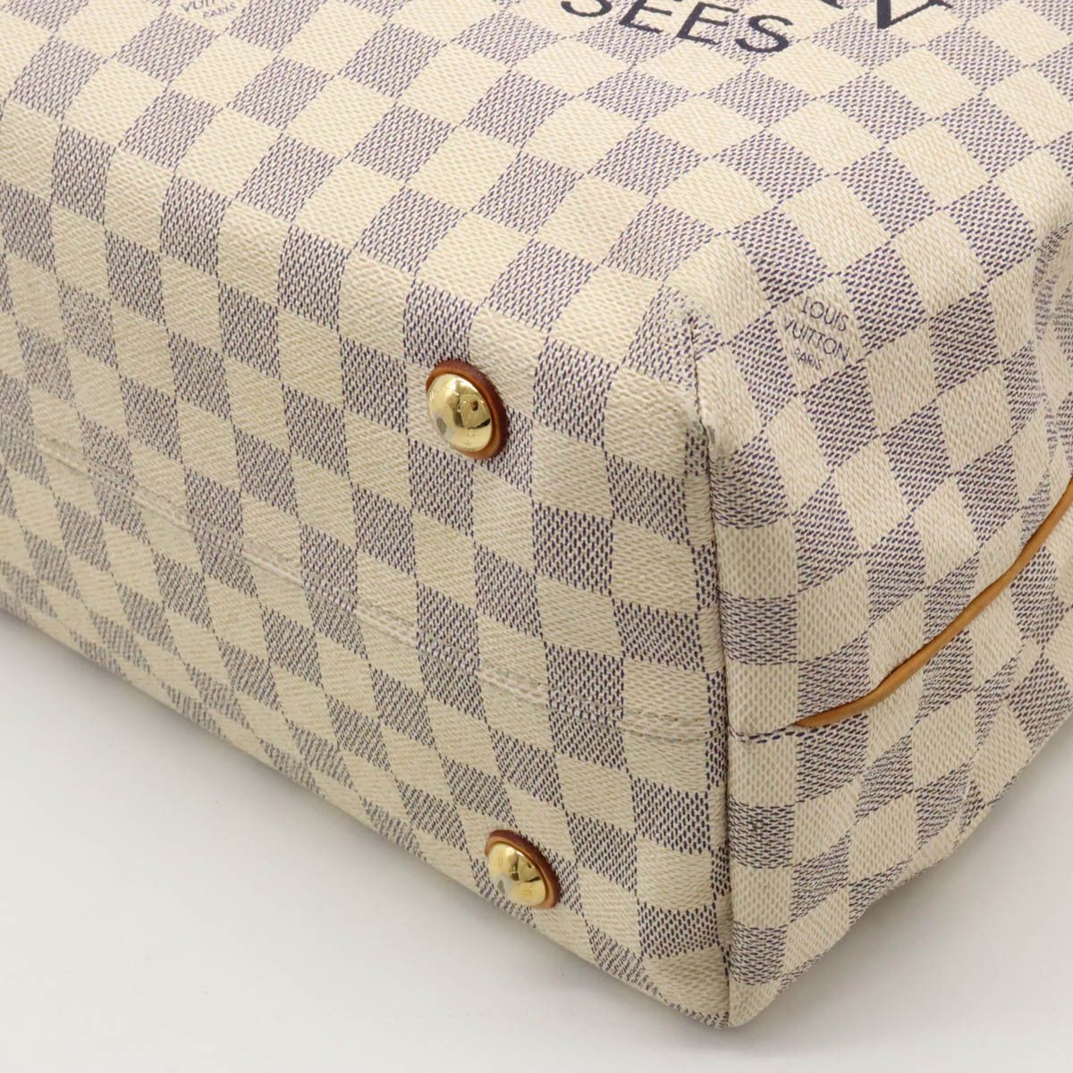 Louis Vuitton Louis Vuitton Louis Vuitton Damier Azur Cabas MM Tote Bag Canvas Tote Bag N41375 in Good Condition Size ONE SIZE - 3 Thumbnail