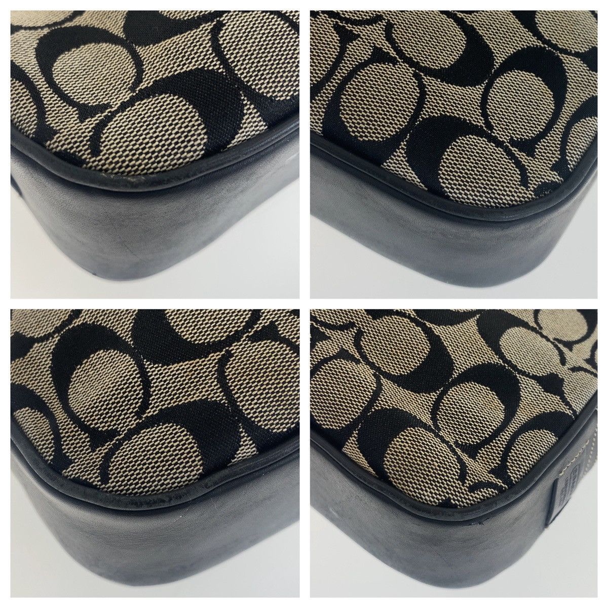 Coach Coach Coach Signature Canvas Leather Shoulder Bag Canvas Crossbody Bag in Very Good Condition Size ONE SIZE - 4 Thumbnail