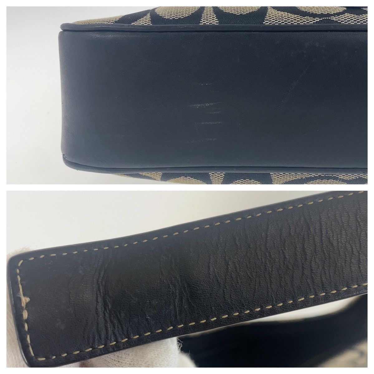 Coach Coach Coach Signature Canvas Leather Shoulder Bag Canvas Crossbody Bag in Very Good Condition Size ONE SIZE - 7 Thumbnail