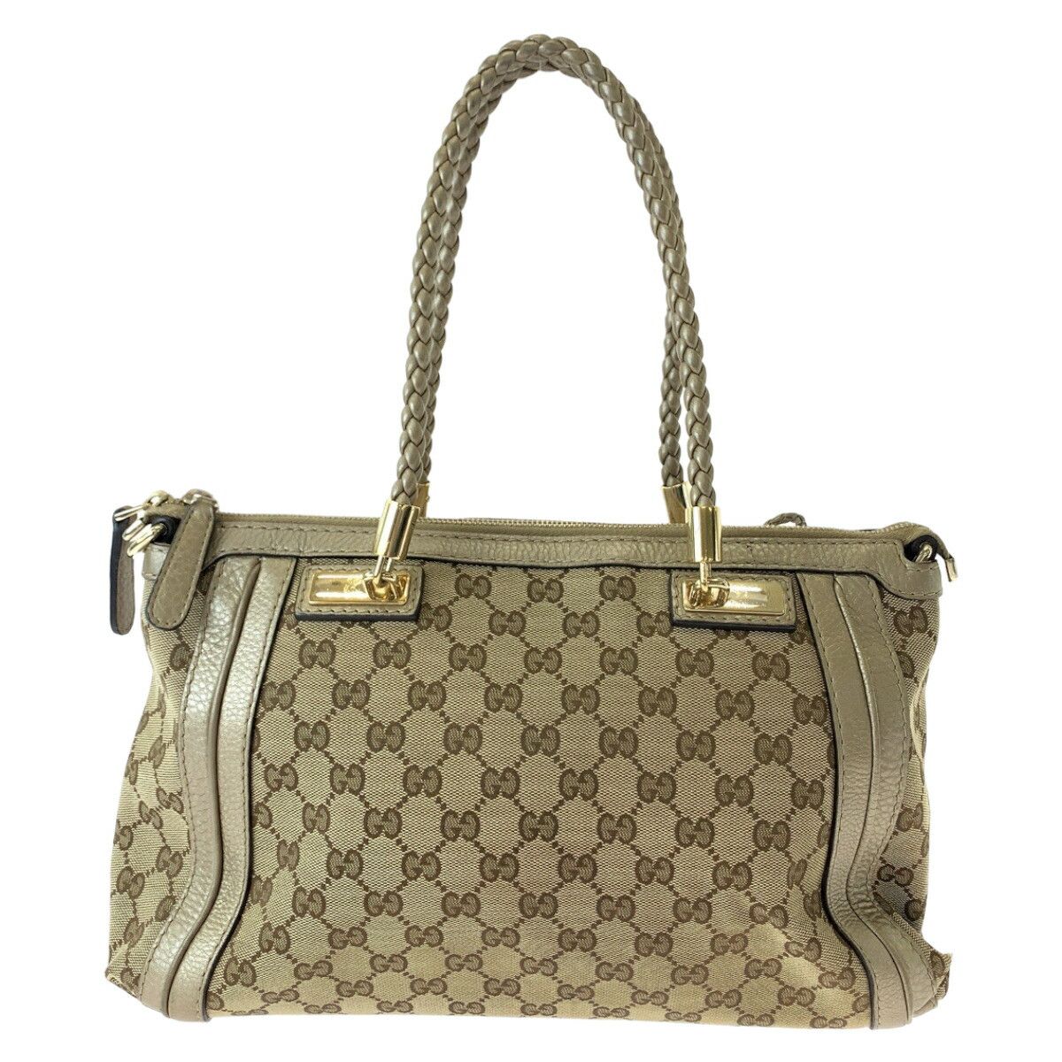 Gucci Gucci Gucci Bella Bamboo Ribbon Tassel Tote Bag Canvas Tote Bag 282300 in Very Good Condition Size ONE SIZE - 2 Thumbnail