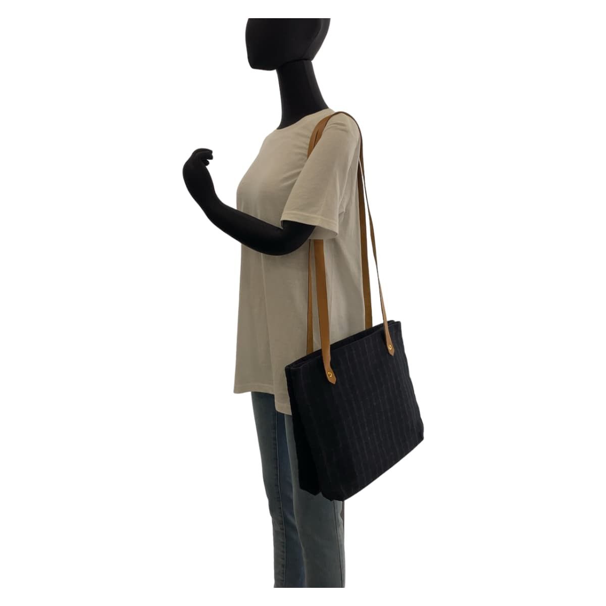 Hermes Hermes Hermes Canvas/Leather Amedaba Cabas de Poche Tote Bag Canvas Tote Bag in Very Good Condition Size ONE SIZE - 6 Thumbnail
