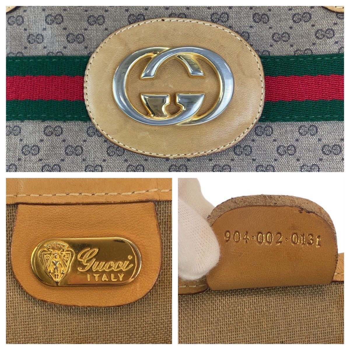 Gucci Gucci Gucci Micro GG Interlocking Tote Bag Canvas Tote Bag 9040020131 in Very Good Condition Size ONE SIZE - 9 Thumbnail