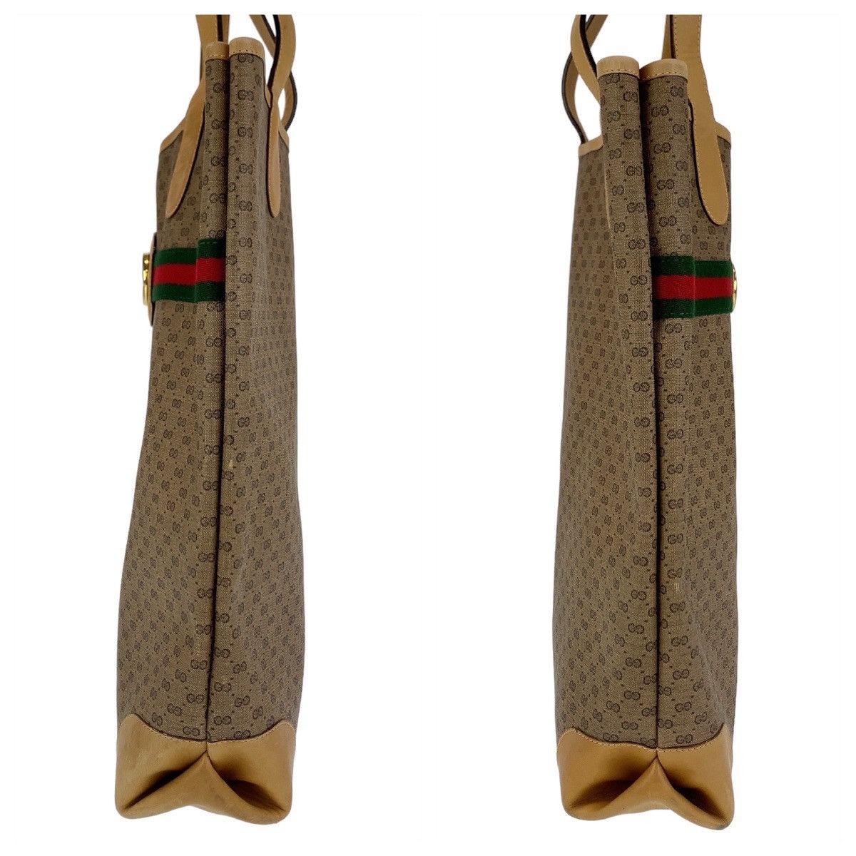 Gucci Gucci Gucci Micro GG Interlocking Tote Bag Canvas Tote Bag 9040020131 in Very Good Condition Size ONE SIZE - 7 Thumbnail