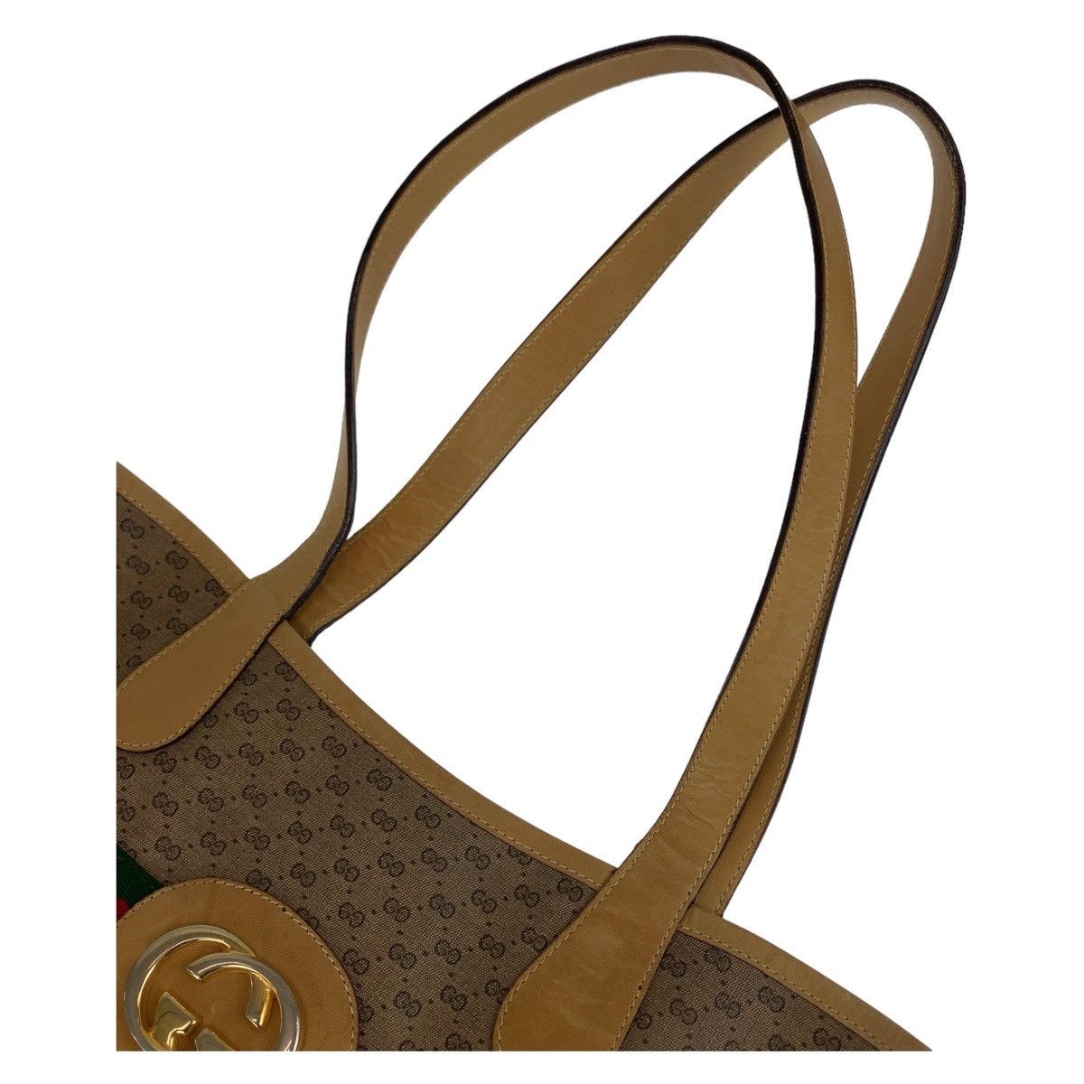 Gucci Gucci Gucci Micro GG Interlocking Tote Bag Canvas Tote Bag 9040020131 in Very Good Condition Size ONE SIZE - 6 Thumbnail