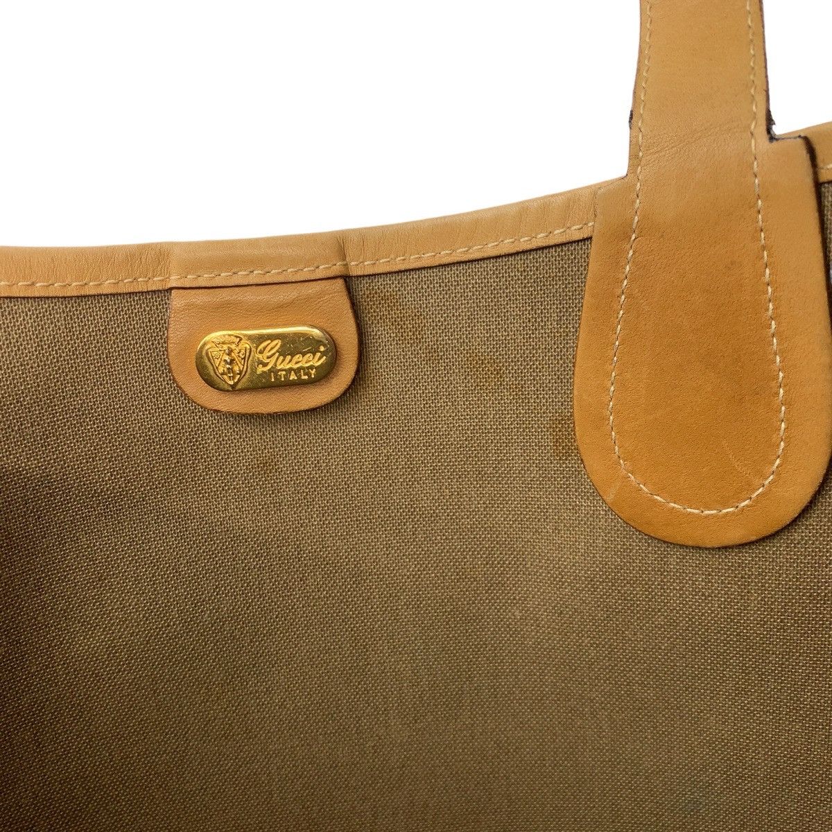 Gucci Gucci Gucci Micro GG Interlocking Tote Bag Canvas Tote Bag 9040020131 in Very Good Condition Size ONE SIZE - 5 Thumbnail