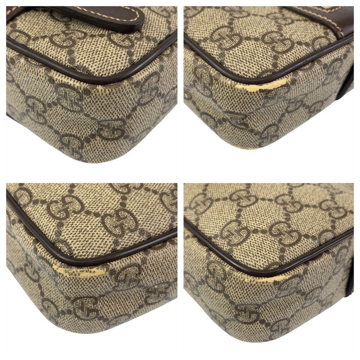Gucci Gucci Gucci GG Supreme PVC Shoulder Bag Canvas Crossbody Bag 201447 in Very Good Condition Size ONE SIZE - 3 Thumbnail