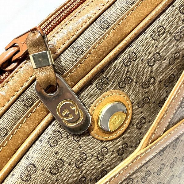 Gucci Gucci Gucci Micro GG One Shoulder Bag Canvas Shoulder Bag 001261 in Good Condition Size ONE SIZE - 4 Thumbnail