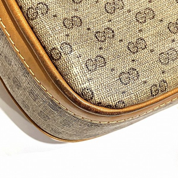 Gucci Gucci Gucci Micro GG One Shoulder Bag Canvas Shoulder Bag 001261 in Good Condition Size ONE SIZE - 7 Thumbnail