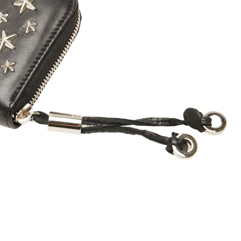 Jimmy Choo Jimmy Choo Jimmy Choo Star Studs Leather Zip Wallet Leather Long Wallet in Very Good Condition Size ONE SIZE - 5 Thumbnail